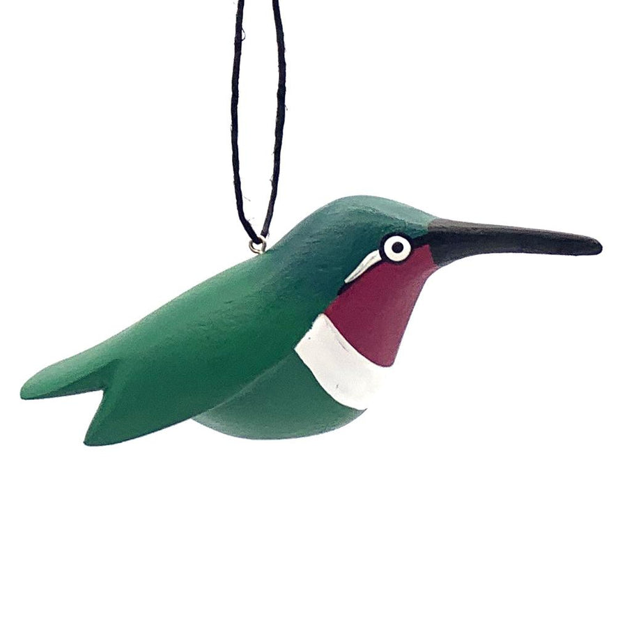Purple- Breasted Hummingbird | Balsa Wood Ornament | Fair Trade - Welljourn