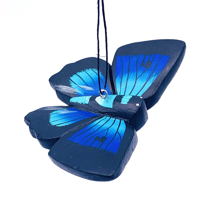 Butterfly Purple Hairstreak Balsa Wood Ornament - Welljourn
