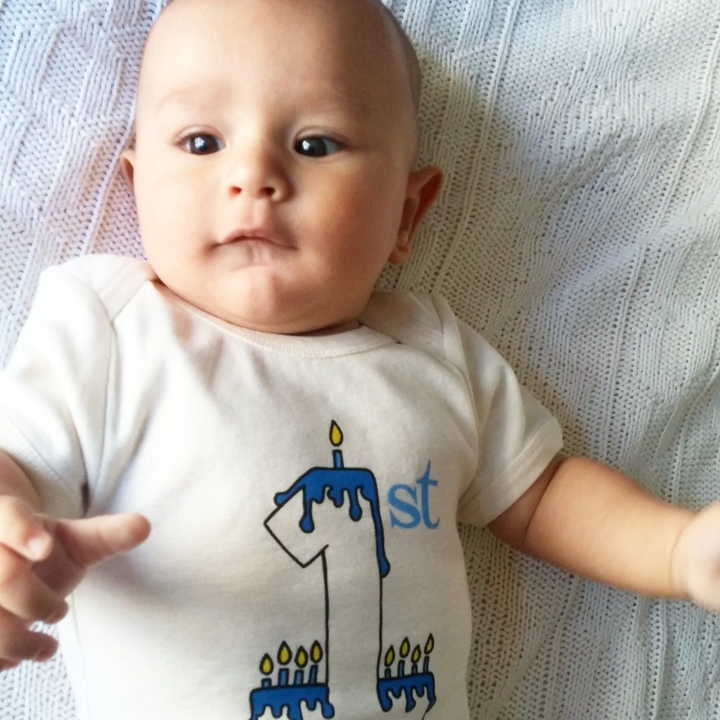 Baby's First Chanukah Organic Bodysuit - 3-6m - Welljourn