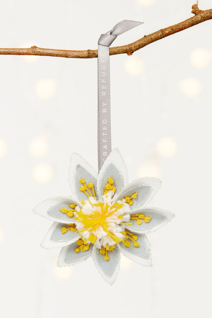 Yellow Flower Ornament  | Made51 Refugees Collection - Welljourn