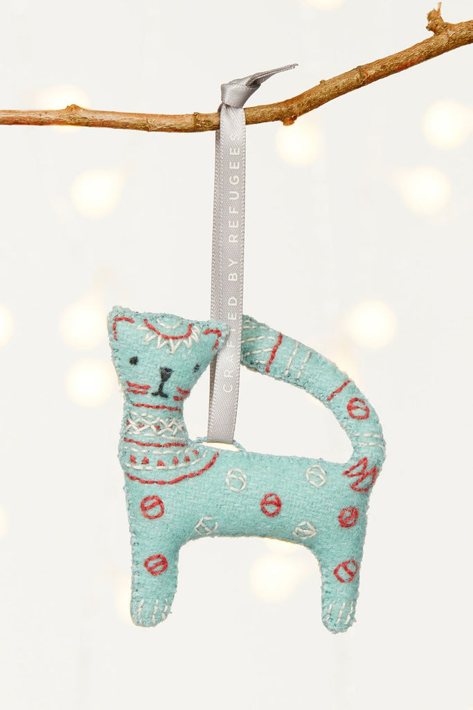 Snow Leopard Ornament  | Made51 Refugees Collection - Welljourn