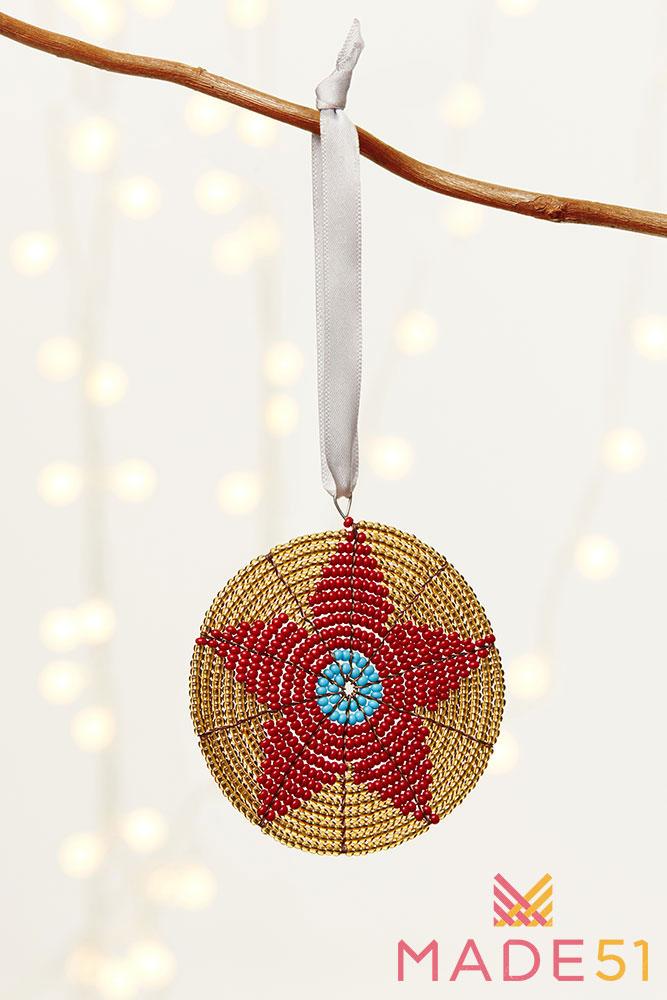 Blossom of Hope Bead Ornament | Made51 Refugees Collection - Welljourn