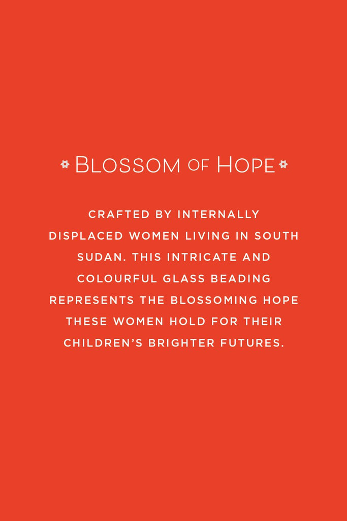 Blossom of Hope Bead Ornament | Made51 Refugees Collection - Welljourn