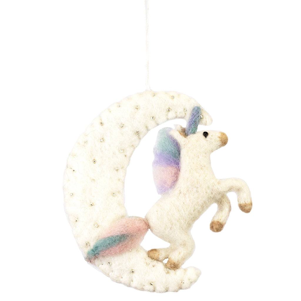 Unicorn Moon Ornament - Welljourn