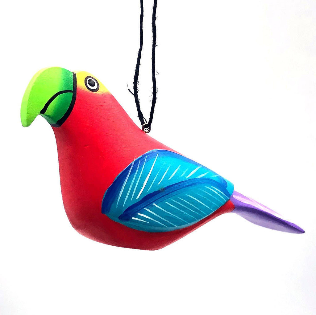 Scarlet Macaw Balsa Ornament - Welljourn