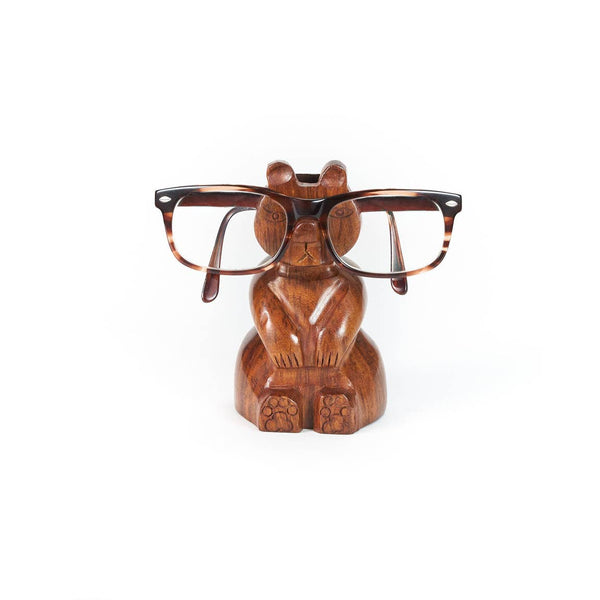 Wood Eyeglass Cradle Panda Bear Eye Glasses Holder