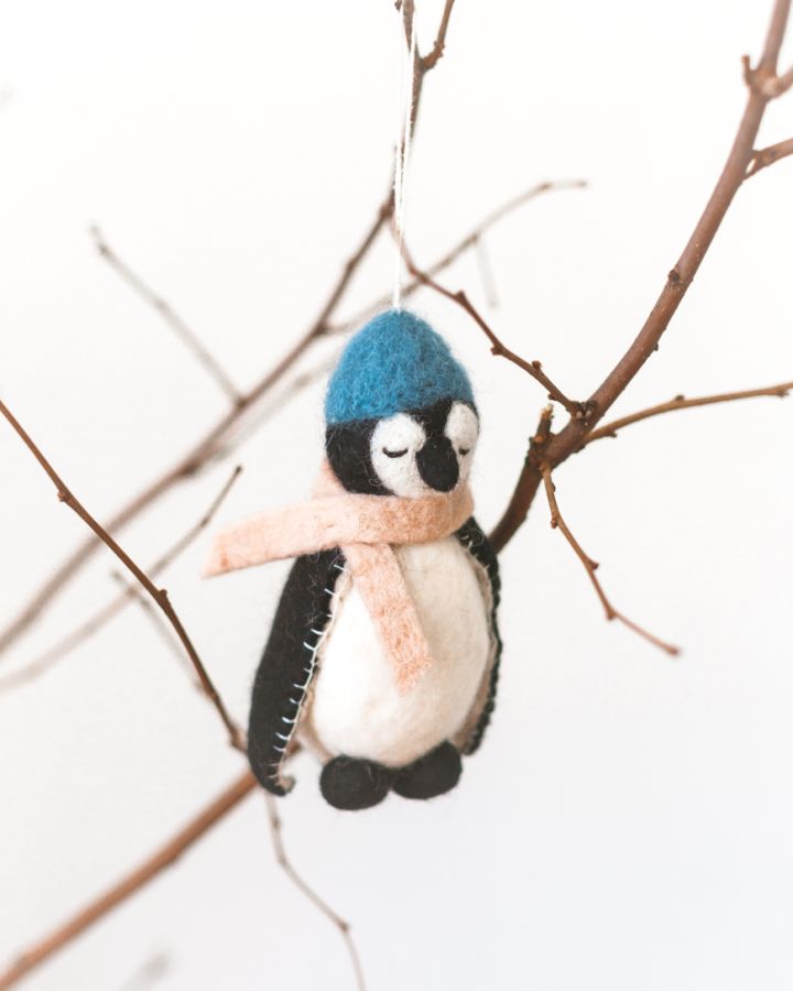 Penguin Felt Ornament - Welljourn