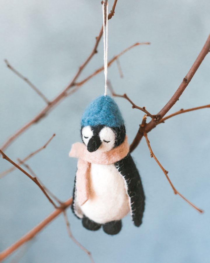 Penguin Felt Ornament - Welljourn