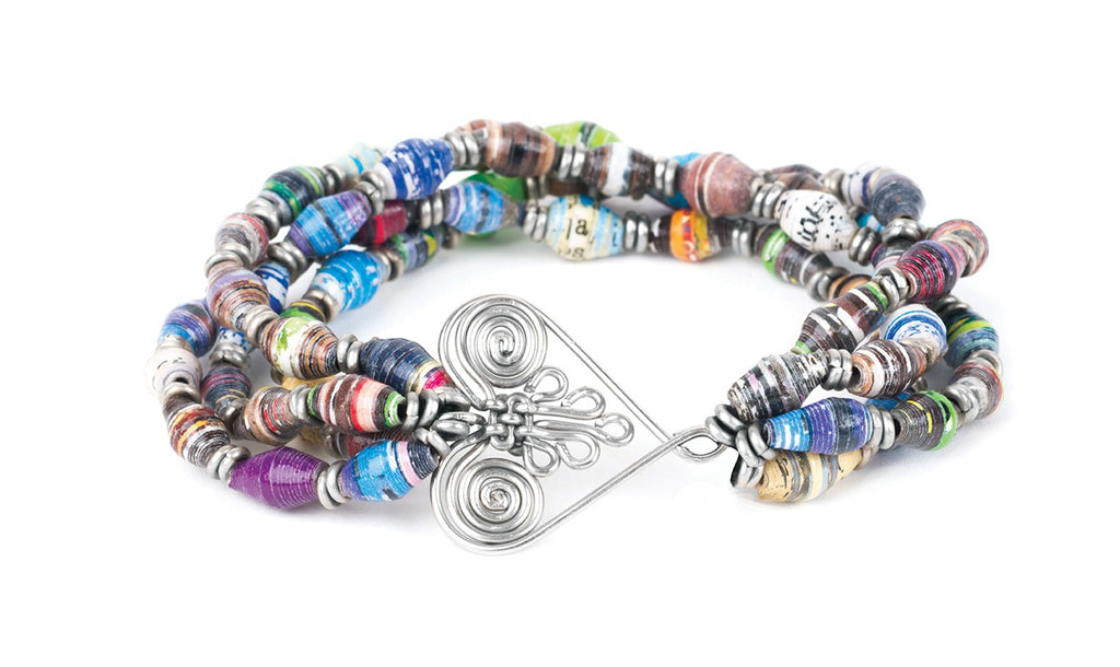 4 Strand Healing Hearts Stretch Bracelet - Welljourn