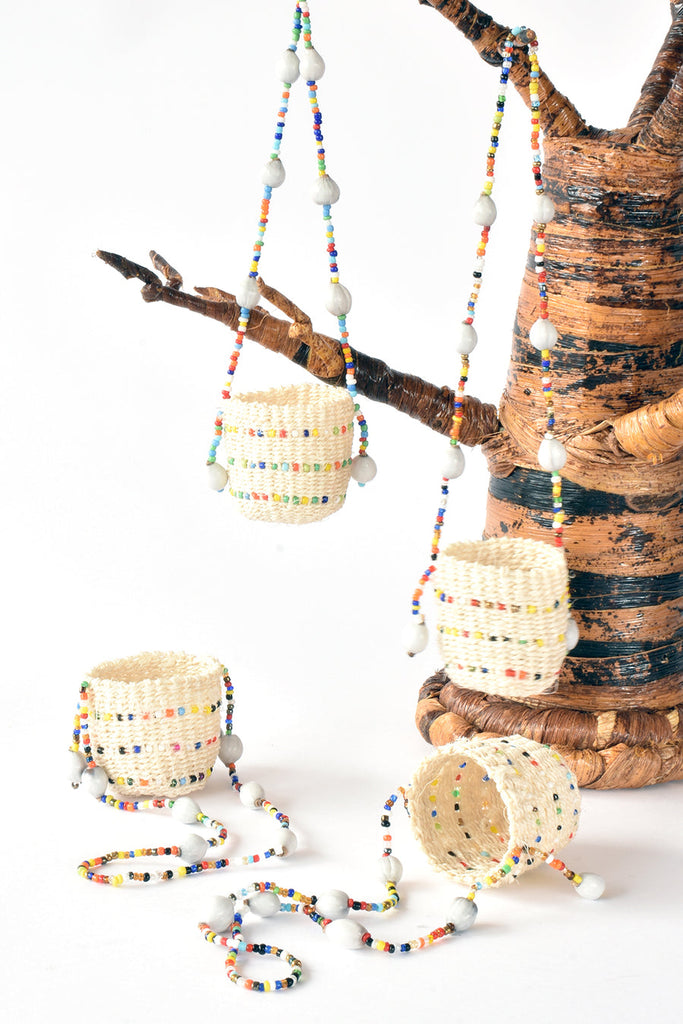 Natural Sisal Mini Basket Ornament - Welljourn
