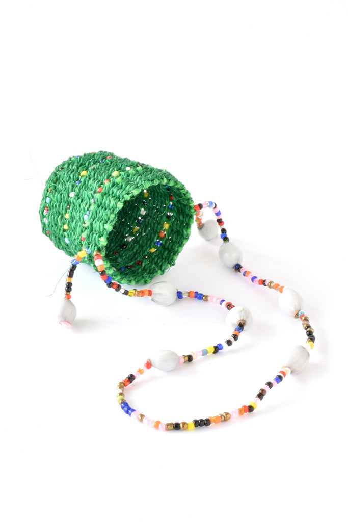 Green Sisal Mini Basket Ornament - Welljourn