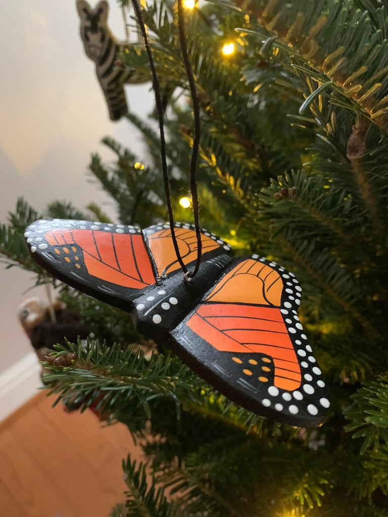 Monarch Butterfly Ornament | Balsa Wood - Welljourn