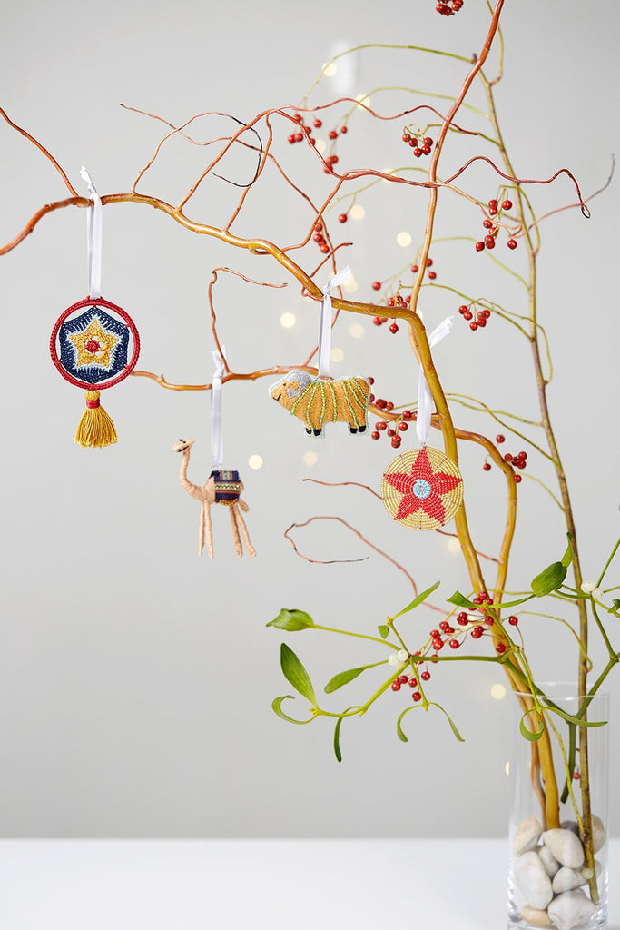 Celestial Light Crochet Ornament,| Made51 Refuees Collection - Welljourn
