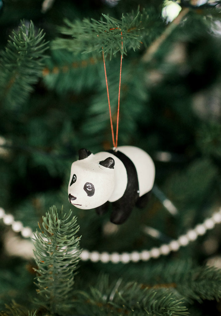 Hand-carved Panda Ornament - Welljourn