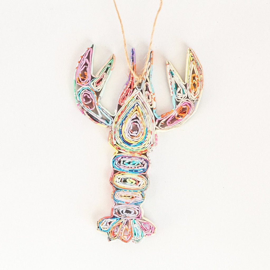 Lobster Ornament | Made from Recycled Paper - Welljourn